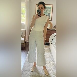 Habitat Wide Leg Crop Pant in Stone